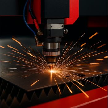 Dělení materiálu CNC, řezání kovů laserem, pilou